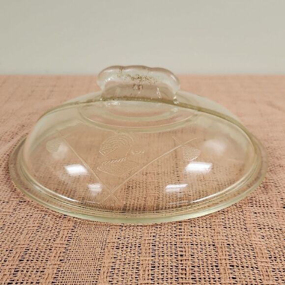 Vintage Guardian Service Clear Glass Dome Lid - Picture 1 of 7